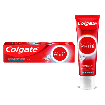 Colgate Optic White Exfoliating Mineral Teeth Whitening toothpaste