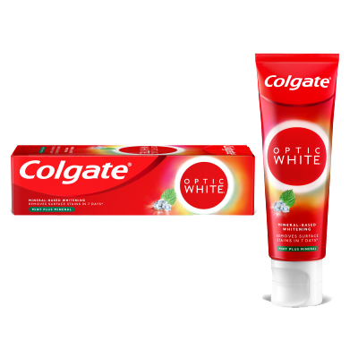 Colgate Optic White Mint Plus Mineral Teeth Whitening toothpaste