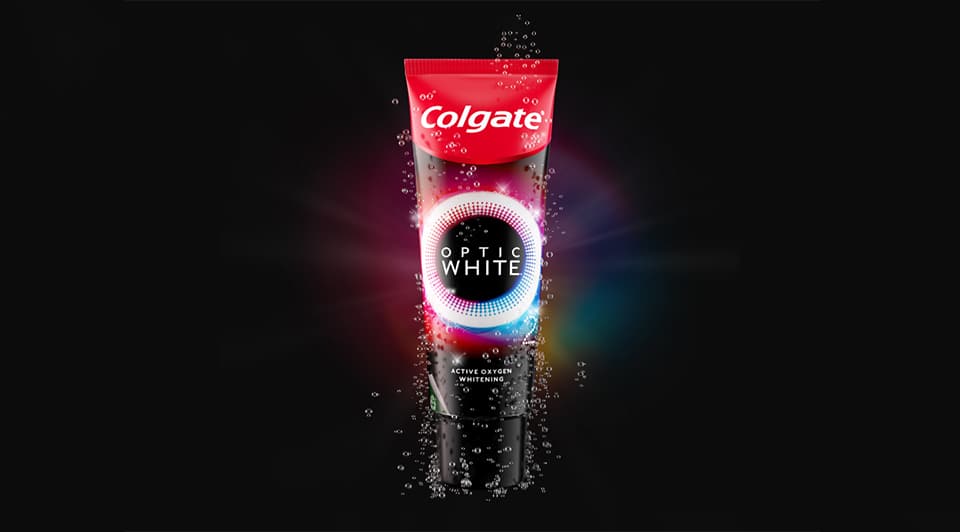 ยาสีฟันสูตรฟันขาว คอลเกต อ๊อฟติค ไวท์ โอทู