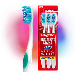 Colgate 360 Advanced White Toothbrush 3-pack (Soft)