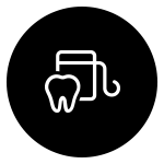 Flossing daily icon