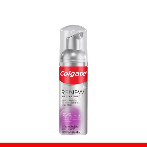espuma dental colgate renew anti aging 