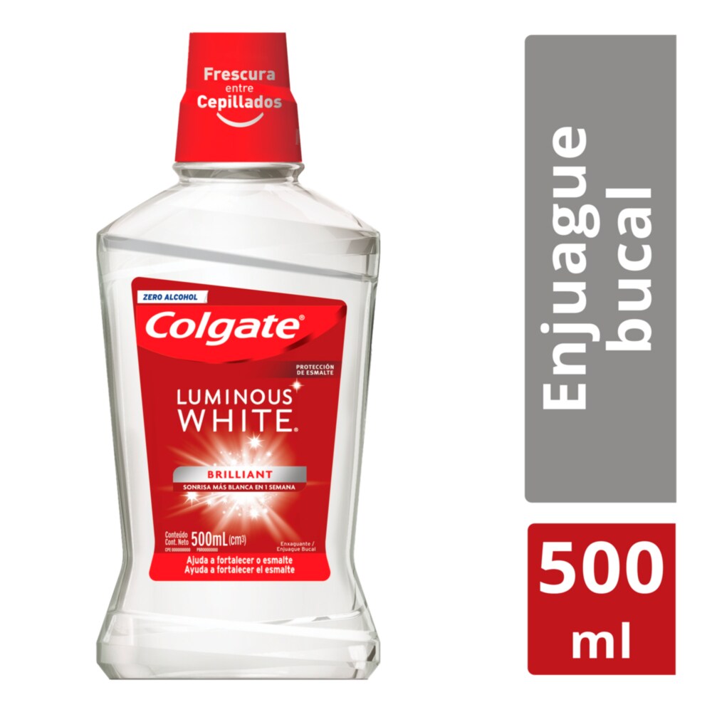 colgate luminous white Enjuague bucal