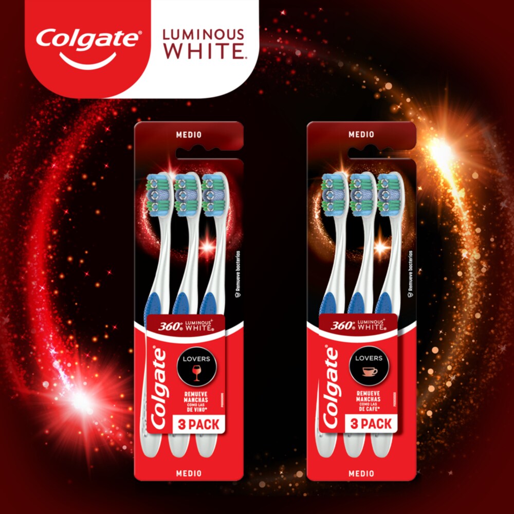 Cepillo Dental  Colgate® Luminous White Lovers Vino