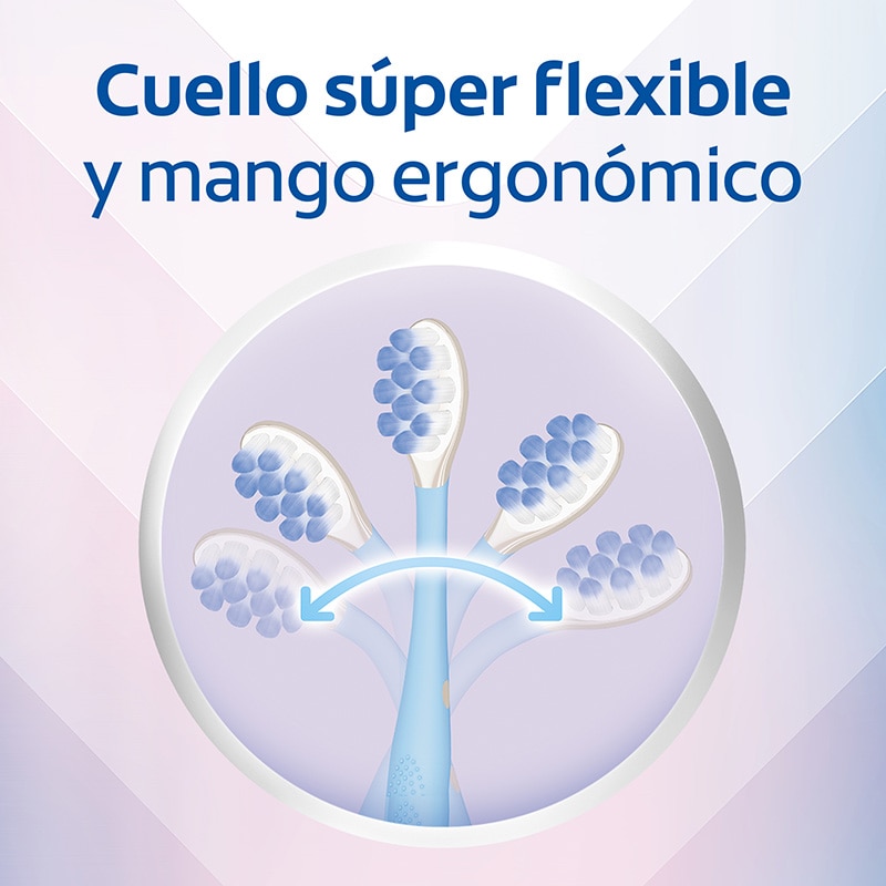 Cuello súper flexible y mango ergonómico