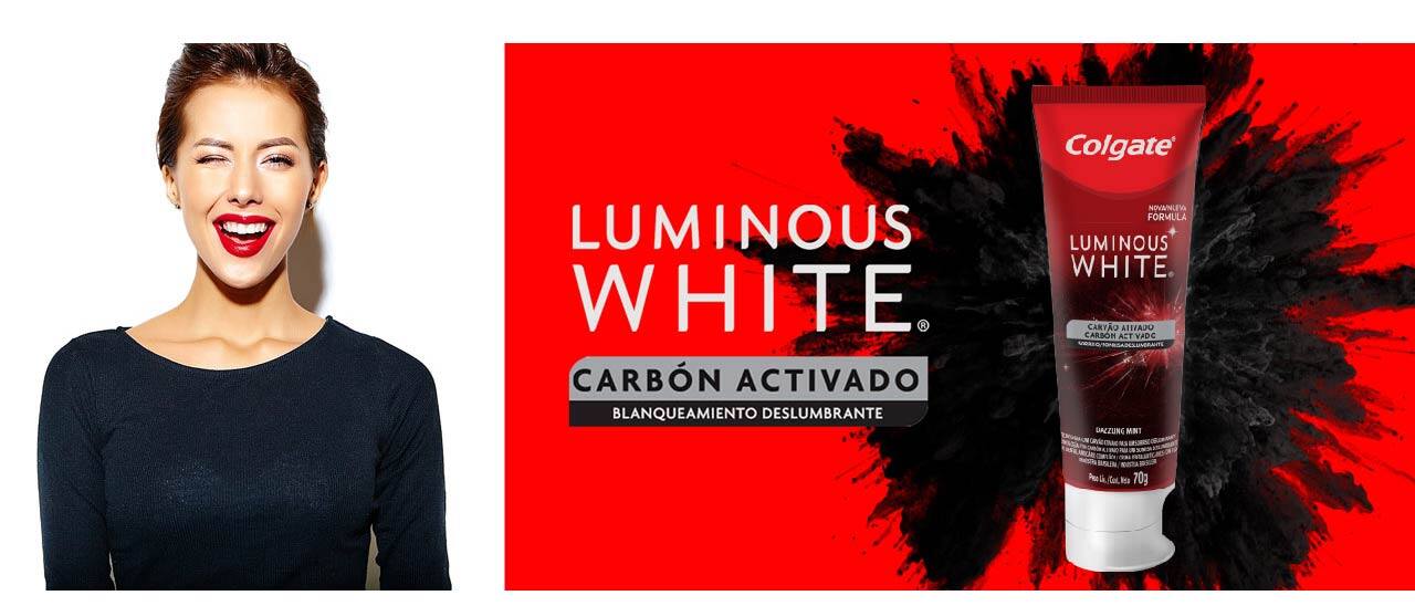 colgate luminous carbon activado