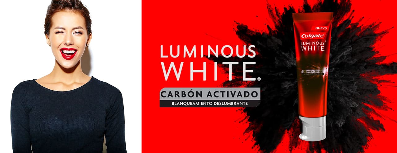 colgate luminous carbon activado