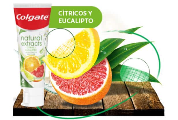 Colgate® Natural Extracts, sabor citrus y eucalipto