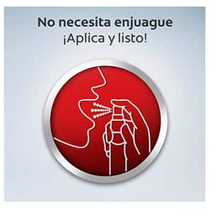 No necesita enjuague ¡Aplica y listo!