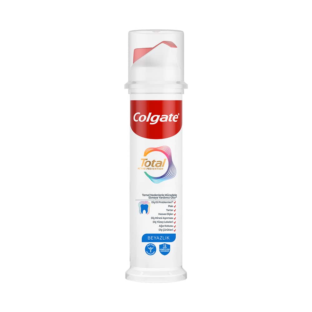 Colgate Total Aktif Koruma Beyazlık Pump Diş Macunu 100 ml