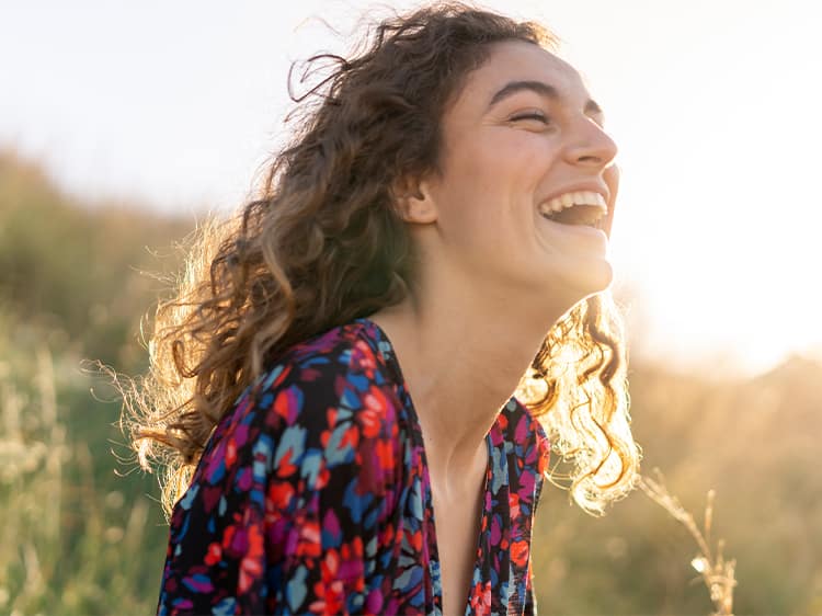 Woman happy