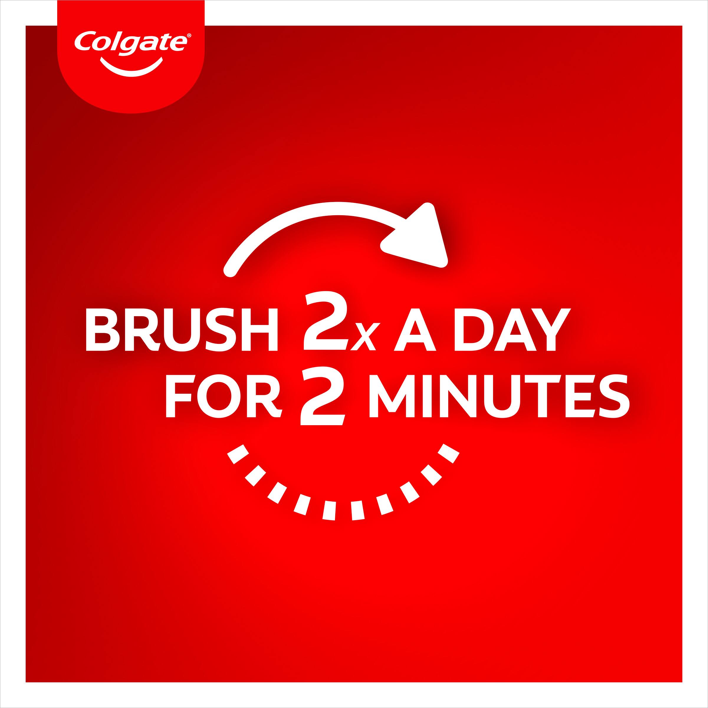 brush 2x a day for 2 minutes
