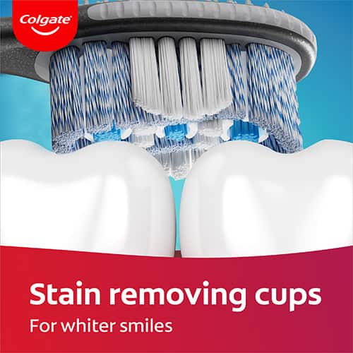 Stain removing cups, for whiter smiles