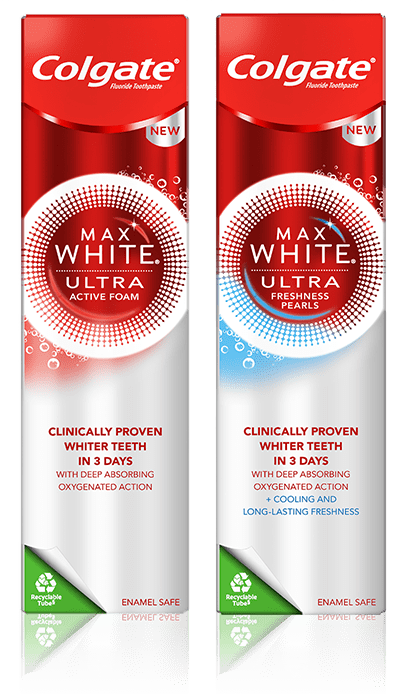 Colgate Max White Ultra Active Foam Teeth Whitening Toothpaste