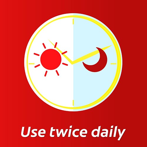 Use twice daily