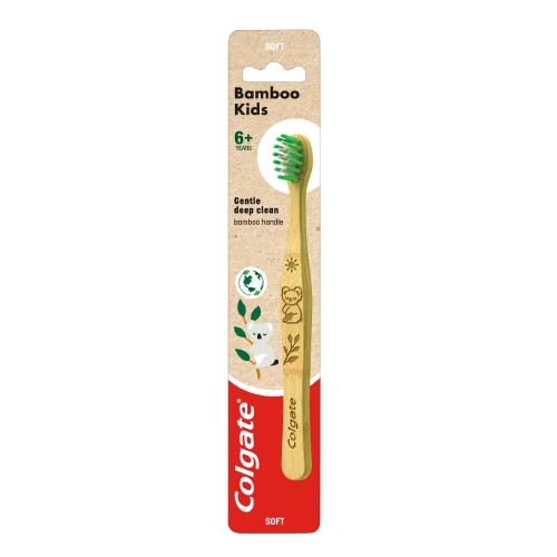 Colgate<sup>®</sup> Koala Bamboo Kids Toothbrush, 6+ Years