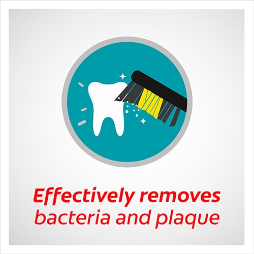 Effectively removes bacteria and plaque
