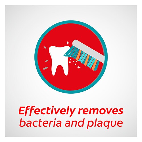 Effectively removes bacteria and plaque