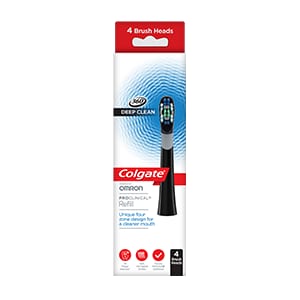 Colgate<sup>®</sup> ProClinical 360 Deep Clean Black Refill Brush Heads 4 Pack