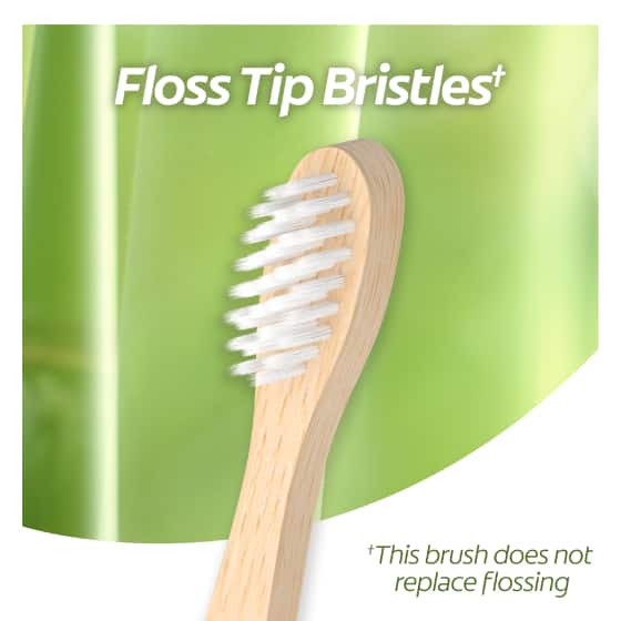 Floss tip bristles