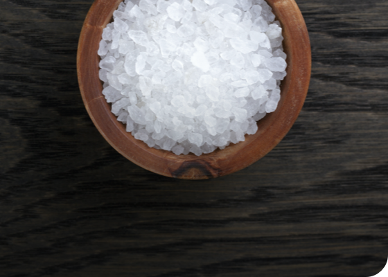 Salt is known for its antibacterial properties