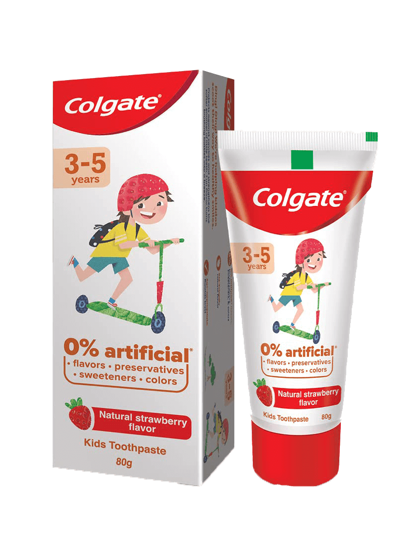 Colgate Toothpaste for Kids (3-5 years), Natural Strawberry Flavour