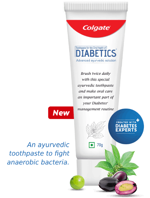 Colgate toothpaste for the oral health of diabetics Colgate toothpaste for the oral health of diabetics