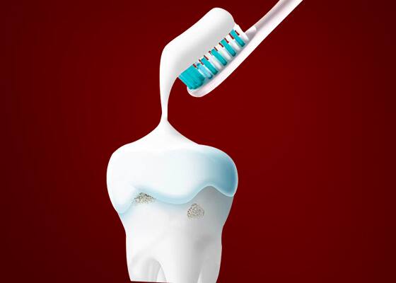 Calcium Boost & Arginine technology nourishes teeth