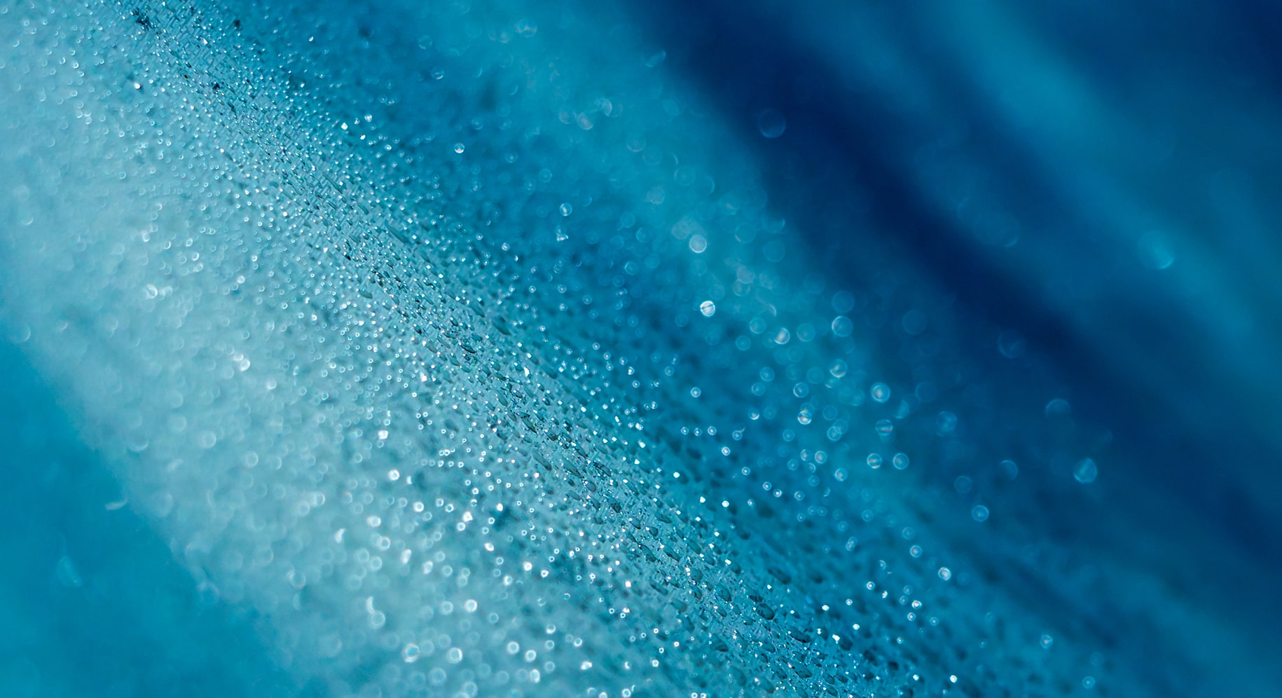 closeup view of water droplets