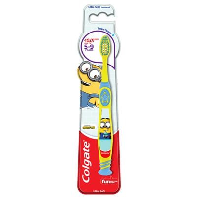 Colgate Kids Minions Age 5 - 9 Ultra Soft Toothbrush 1s