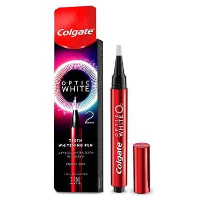 Colgate® Optic White™ White O2 Teeth Whitening Pen - Designed for No Tooth Sensitivity & Enamel Safe