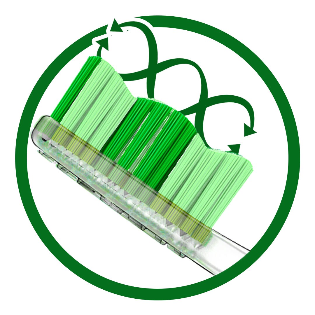 Multi-height bristles 