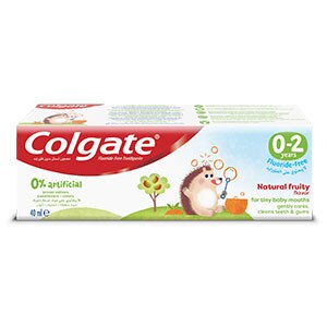 Colgate® Kids Toothpaste Fluoride Free 0-2 years 40ml