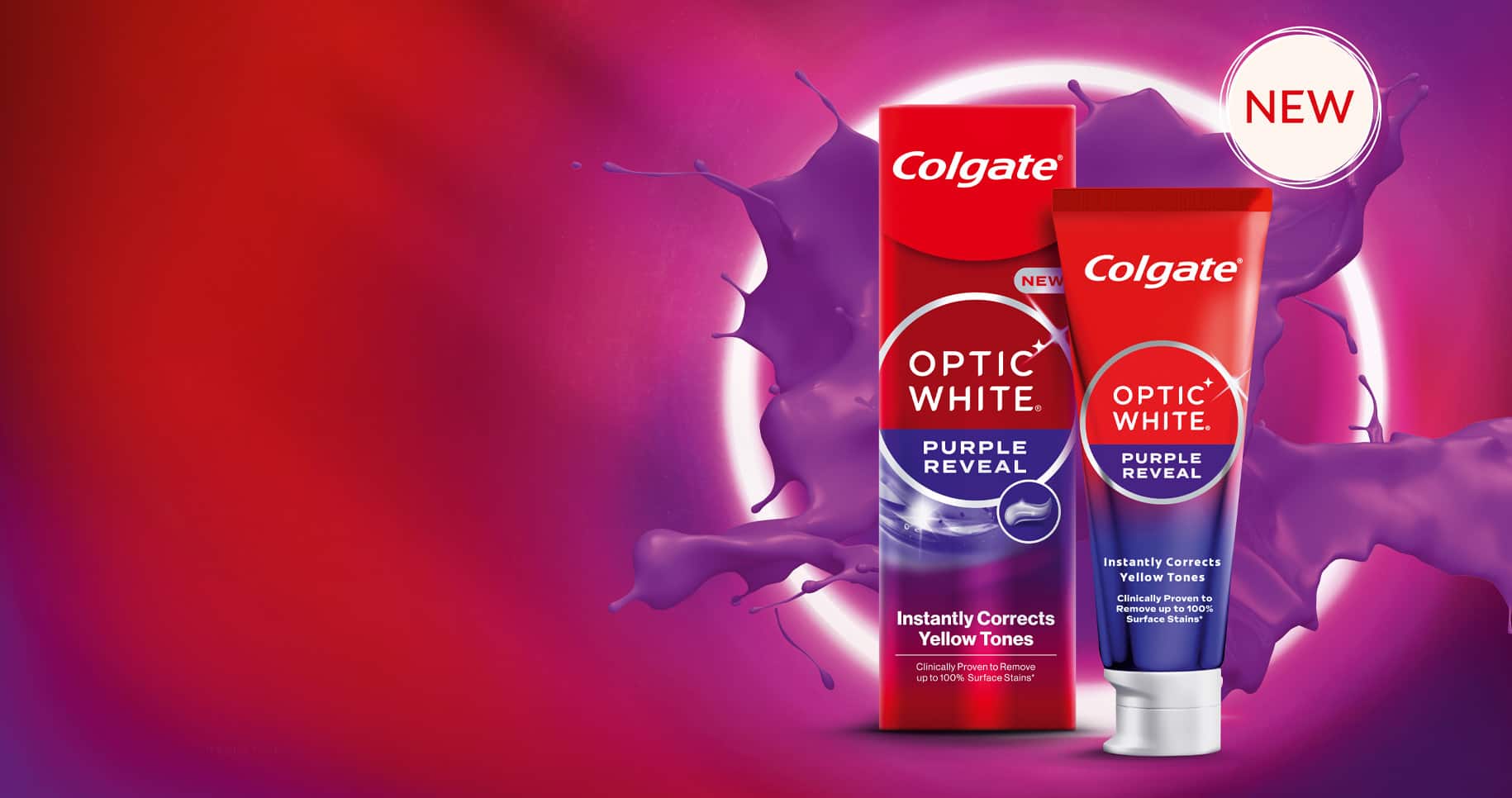 Colgate optic White Purple Reveal 