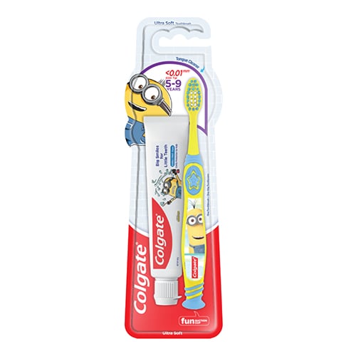 Colgate Kids Minion Ultra Soft Toothbrush Valuepack TP + TB