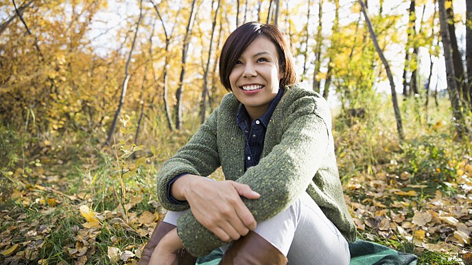 young woman sitting on the dentists's chair