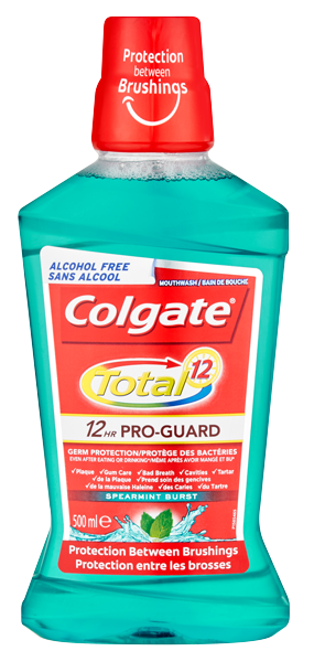 Colgate® Total® Multi-benefit Mouthwash, Spearmint Burst 500ml
