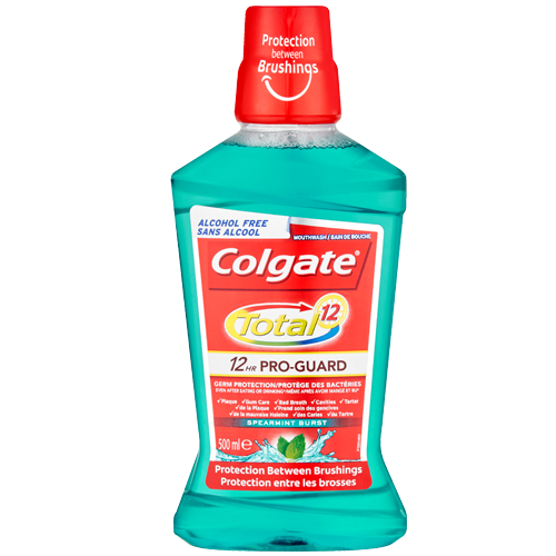 Colgate® Total® Multi-benefit Mouthwash, Spearmint Burst 500ml