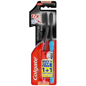 Colgate® Slim Soft® Charcoal 2 Pack