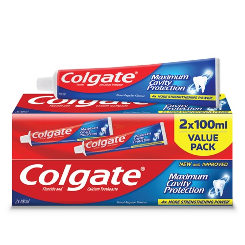 Colgate® Maximum Cavity Protection Twinpack with tube