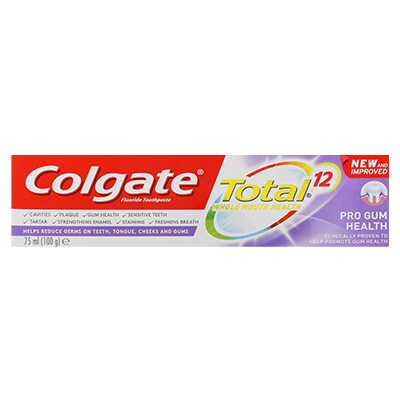 Colgate® Total® 12 Pro Gum Health Multi Benefit Toothpaste, 75ml