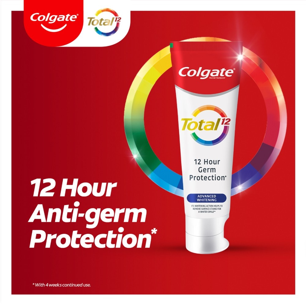 Colgate® Total® 12 Advanced Whitening, Multi-benefit Toothpaste