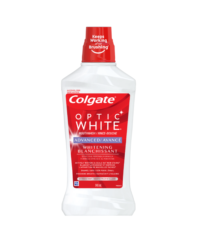Colgate® Optic White® Whitening Mouthwash, Fresh Mint