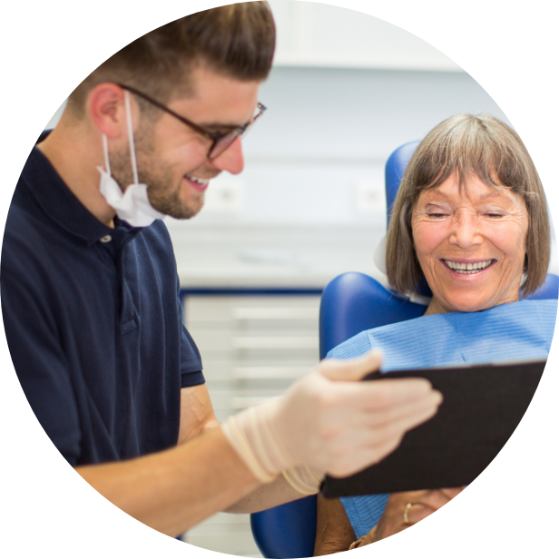 Dentist Talking to a Patient