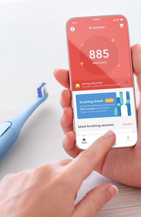 Brush while earning rewards Brush while earning rewards