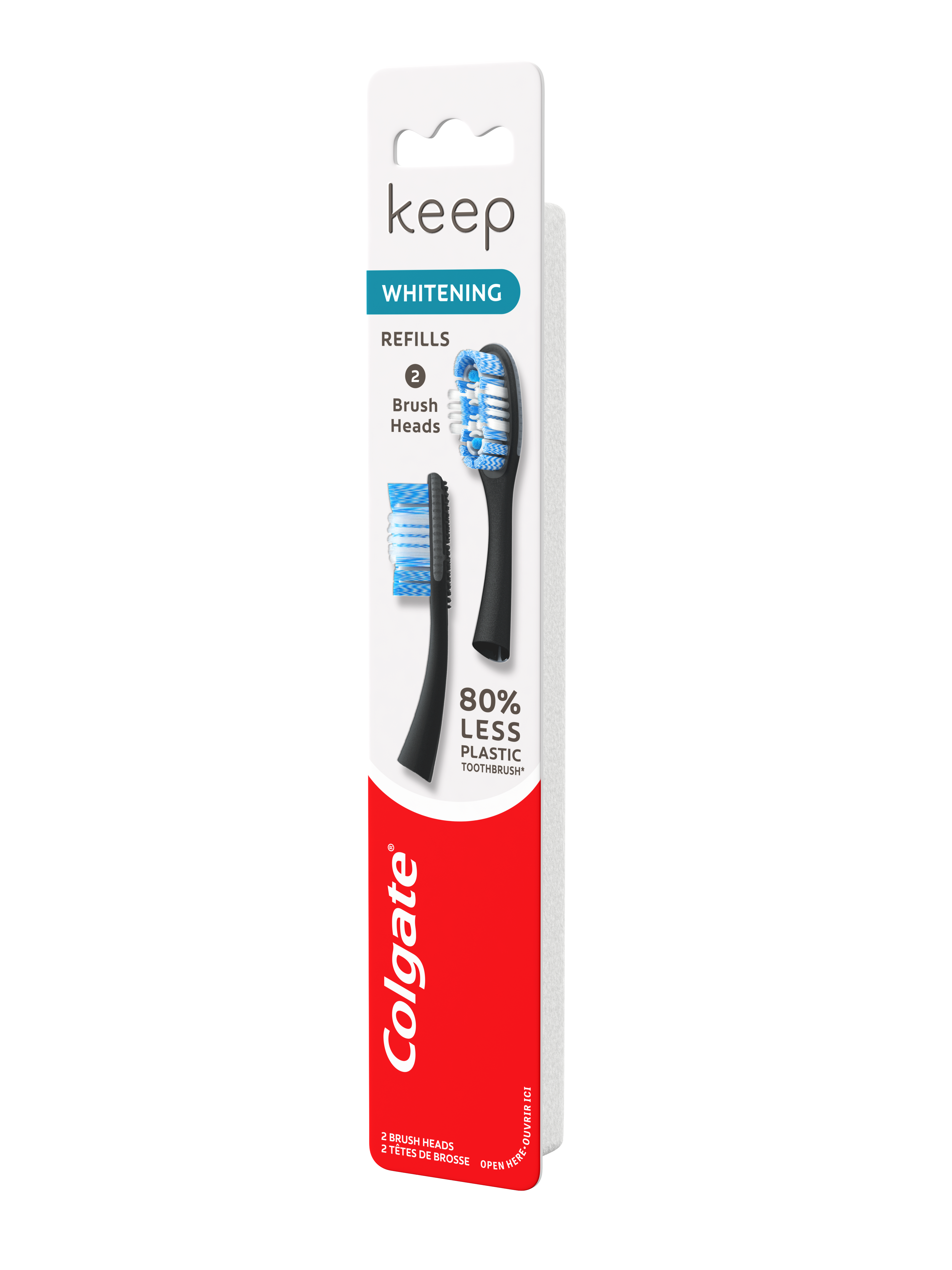 Keep Whitening Replacement Toothbrush Heads | Colgate®
