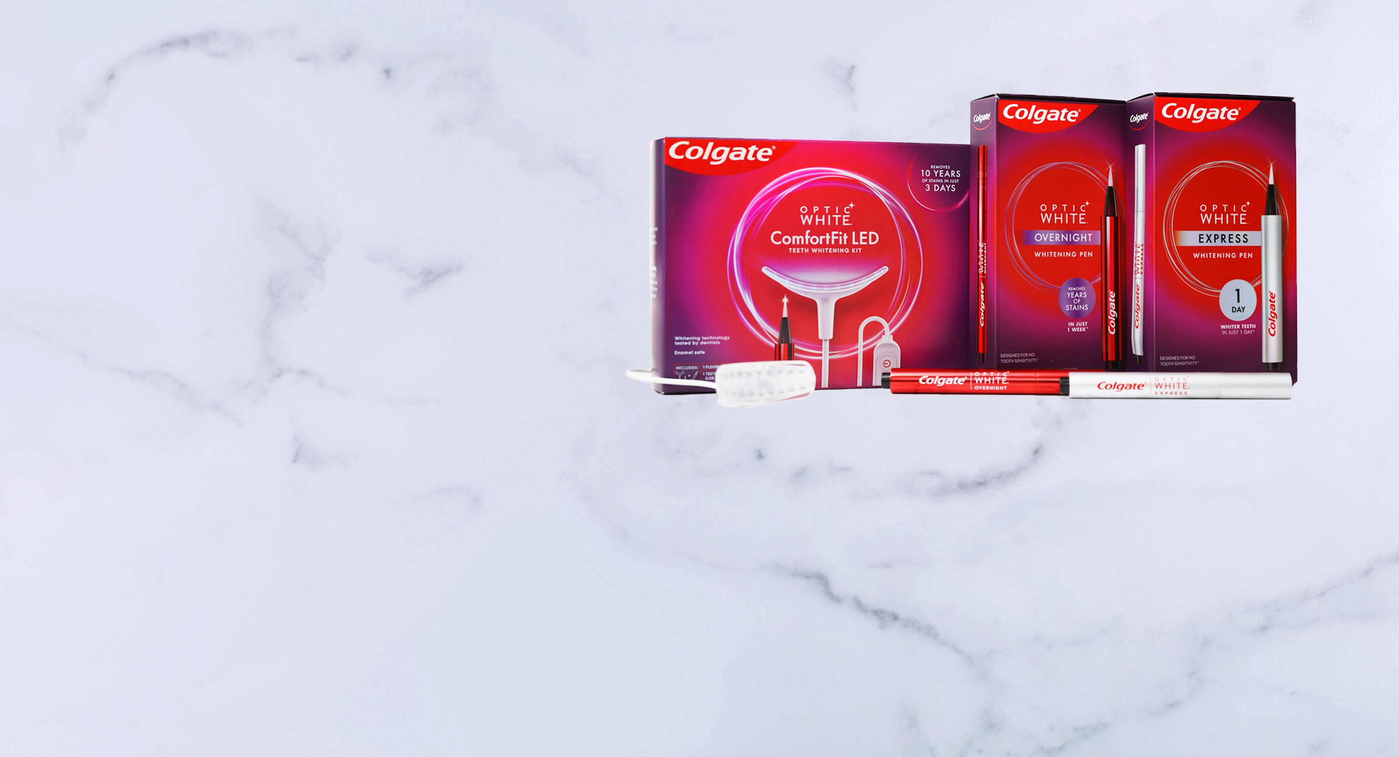 Colgate whitening products