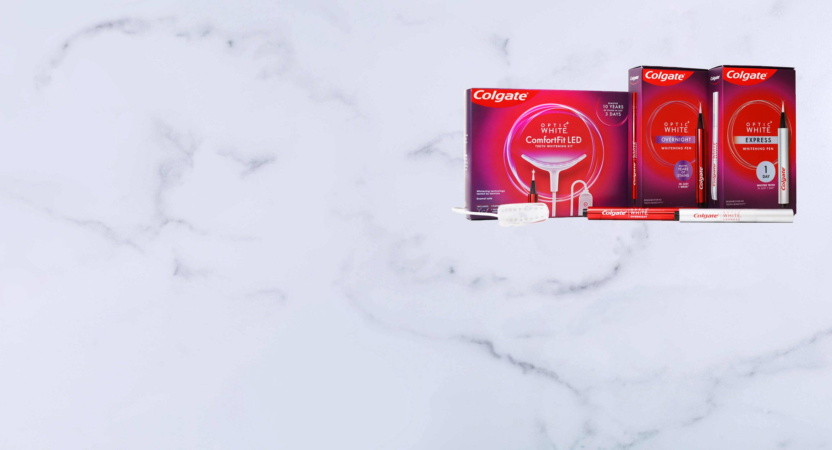 Colgate whitening products