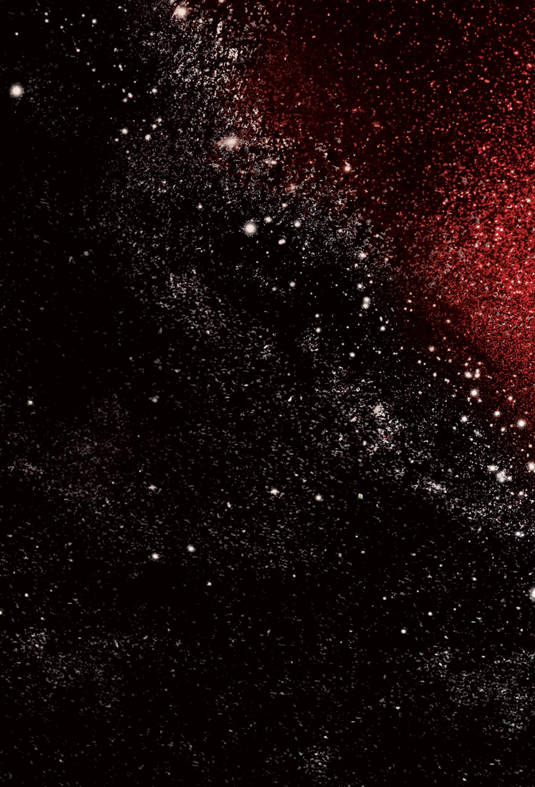 red, black, and white dust background