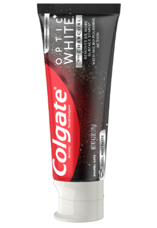 Colgate optic white with charcoal fluoride toothpaste